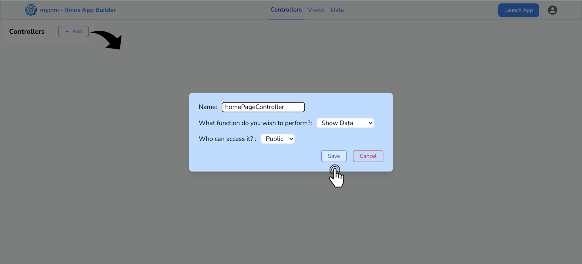 Create Controller Screenshot