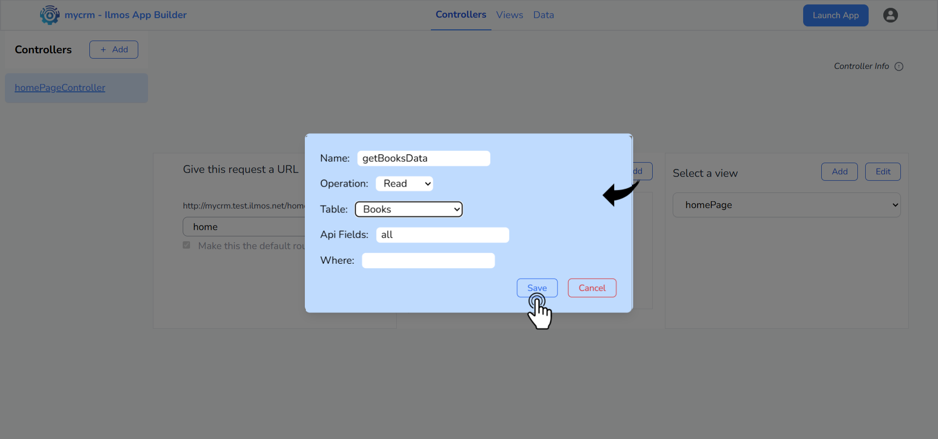 Create Controller Screenshot