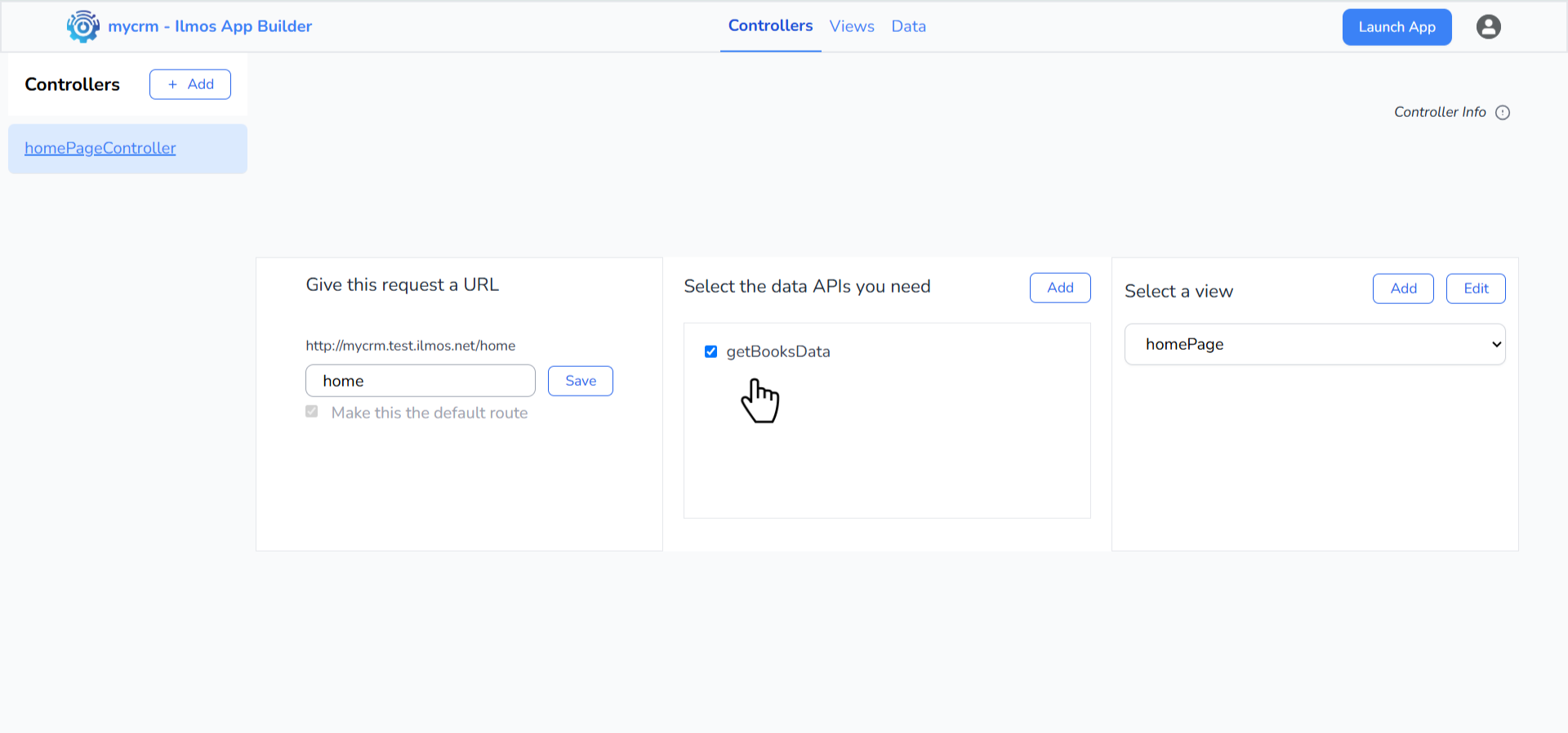 Create Controller Screenshot