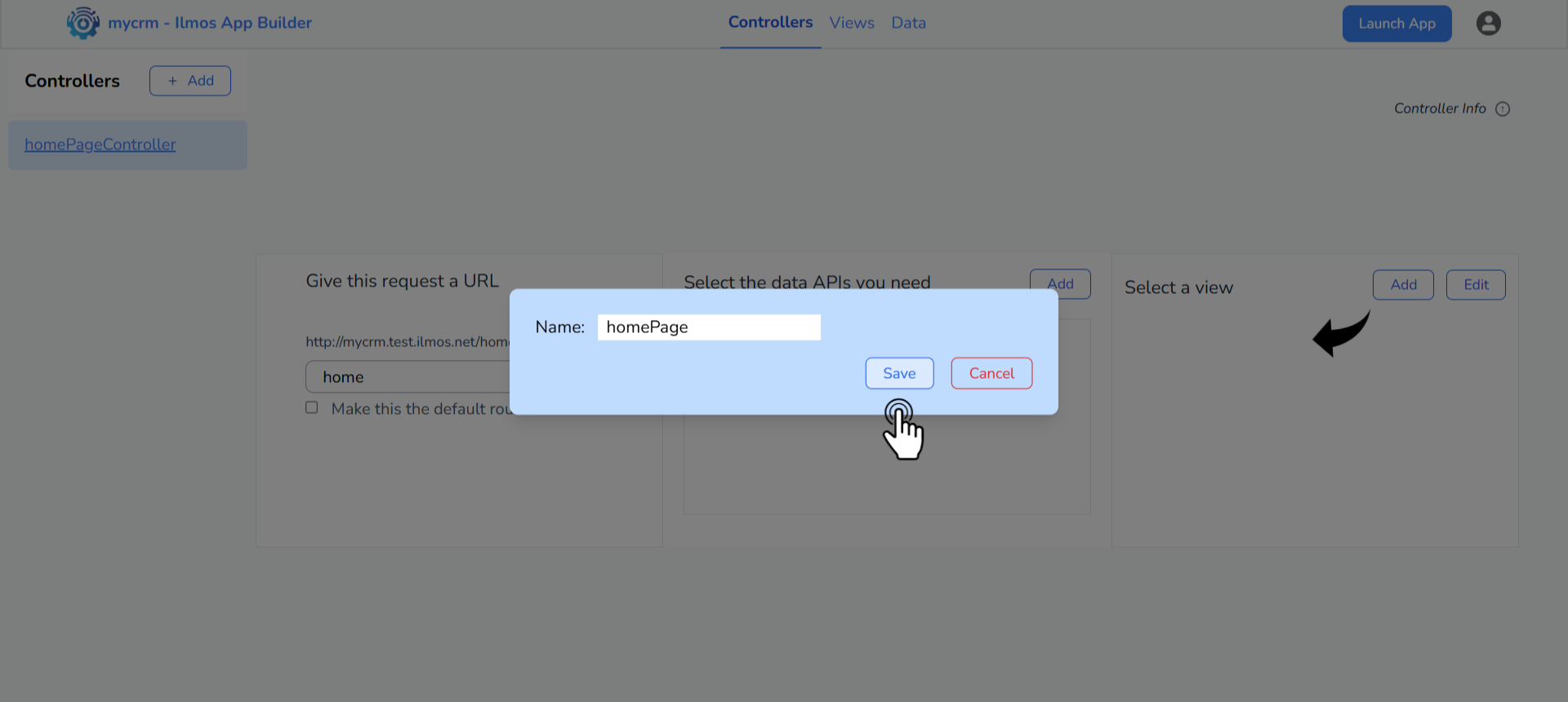 Create Controller Screenshot