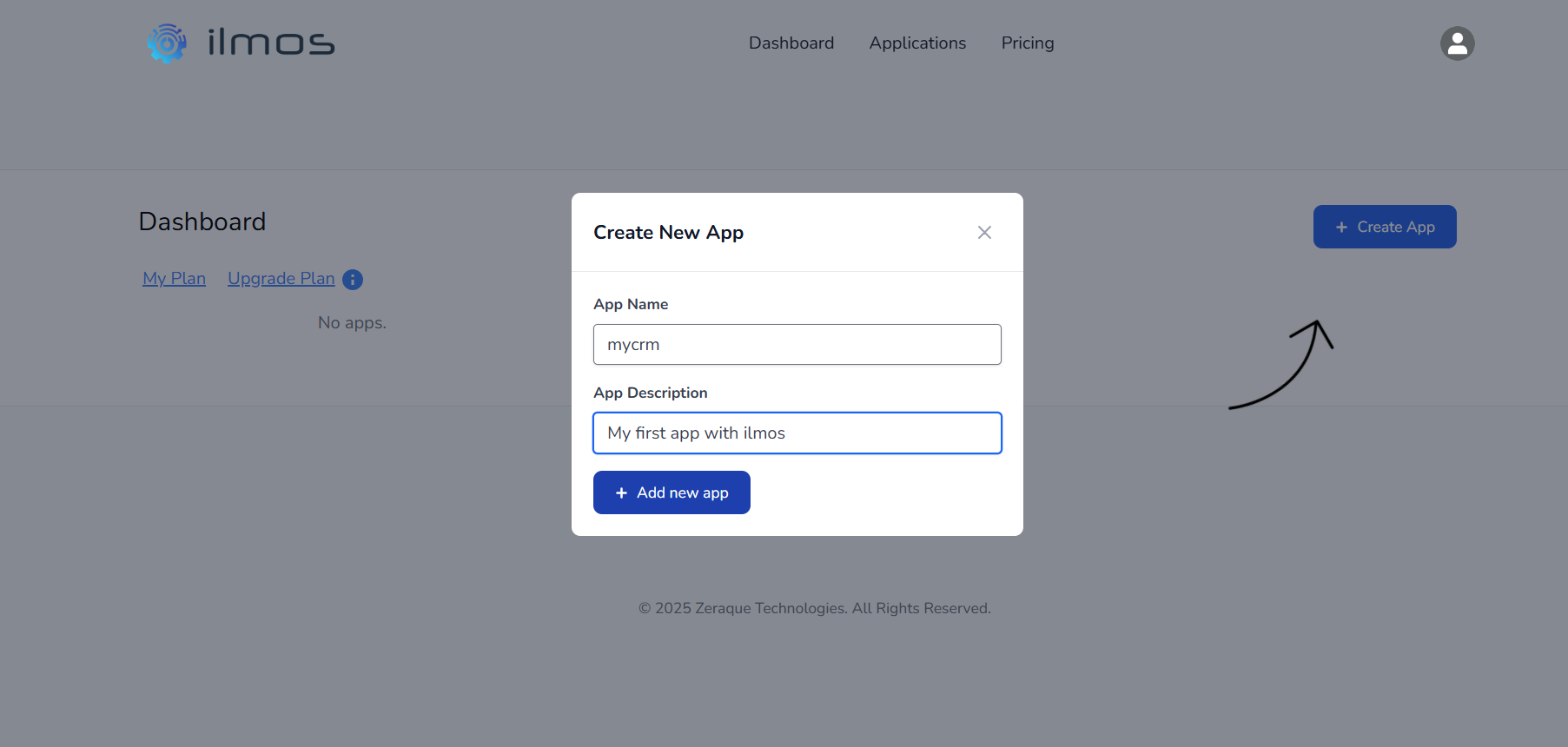Create App Screenshot